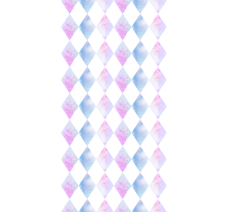 方形墙纸 几何丑角 - TenStickers