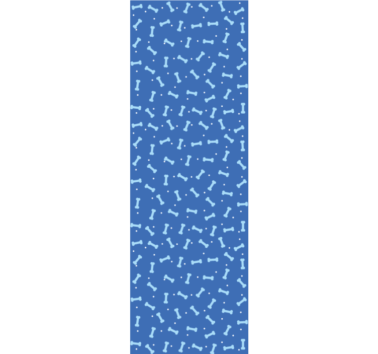 墙纸狗几何骨头图案 - TenStickers