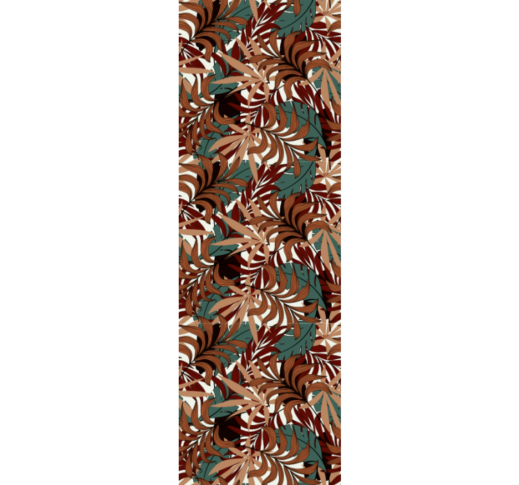 墙纸树叶 抽象植物壁画 - TenStickers