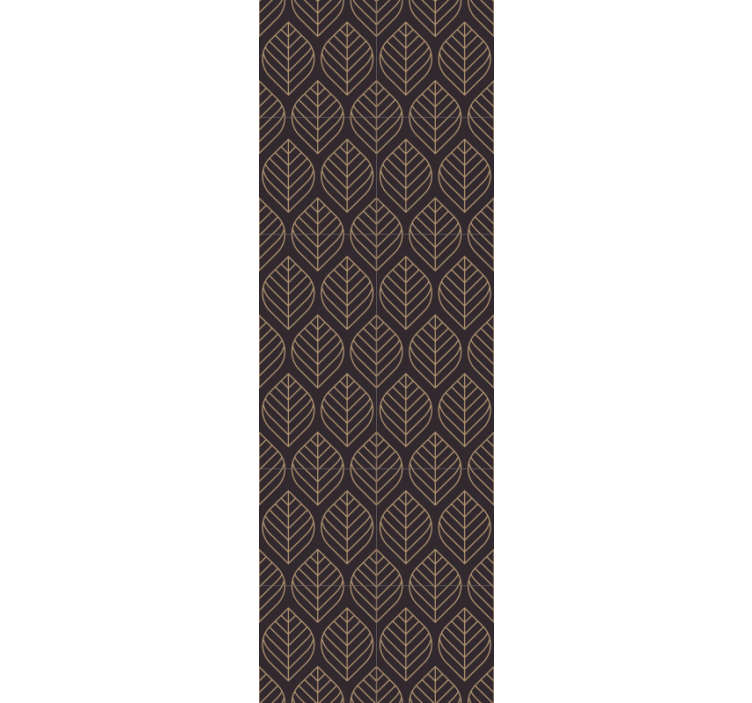 墙纸树叶 叶子图案优雅 - TenStickers