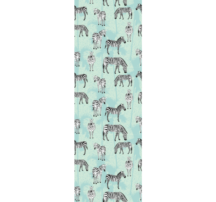 斑马墙纸 斑马图案 - TenStickers