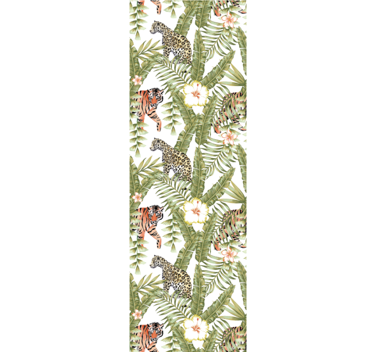 动物墙纸 热带丛林动物 - TenStickers