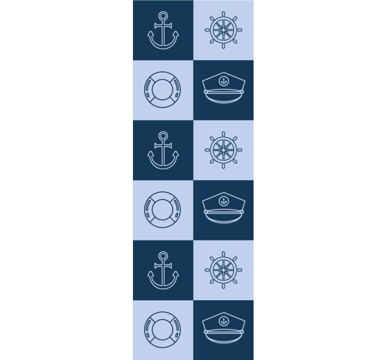 墙纸瓷砖 航海瓷砖图案 - TenStickers