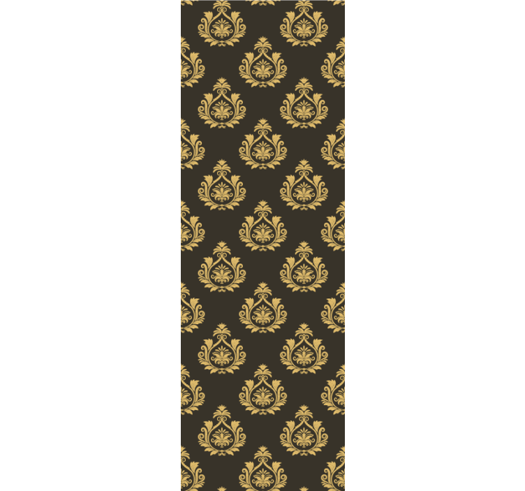 墙纸巴洛克风格华丽植物图案 - TenStickers