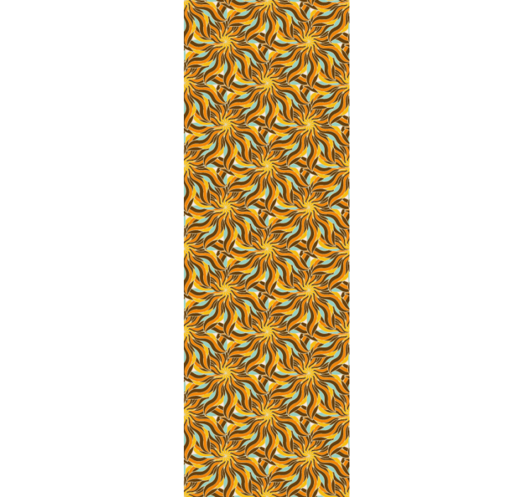 几何墙纸 复杂的漩涡图案 - TenStickers