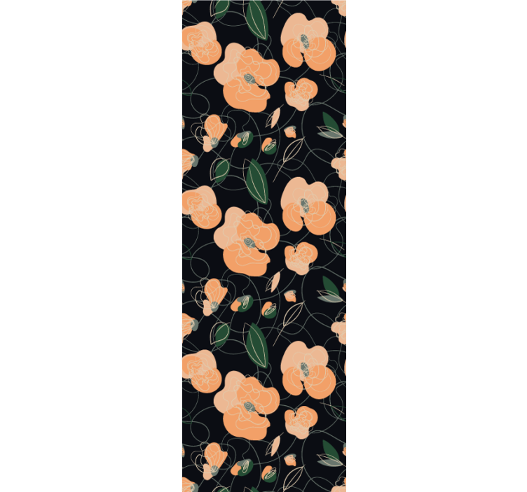 墙纸花卉 植物花朵图案 - TenStickers