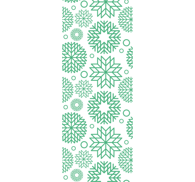 几何墙纸 几何花朵 - TenStickers