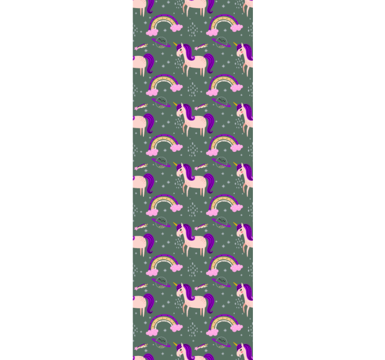 动物墙纸展现神话生物与多彩拱门 - TenStickers