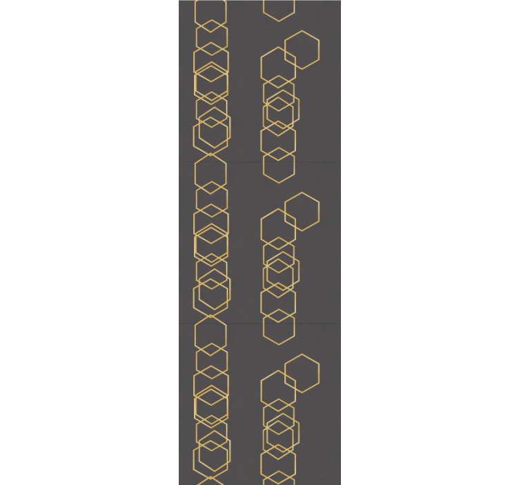 几何墙纸 几何线性设计 - TenStickers