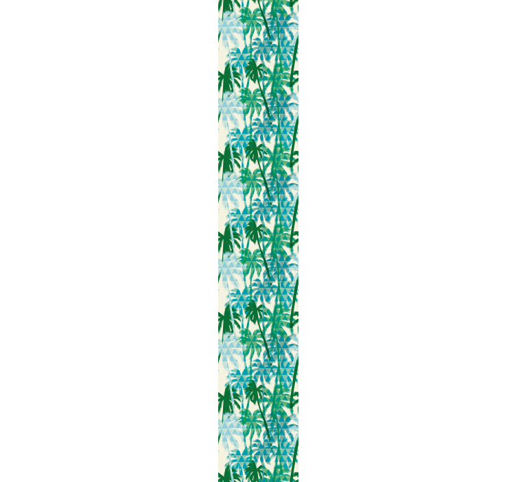 雨林壁纸 热带几何图案 - TenStickers