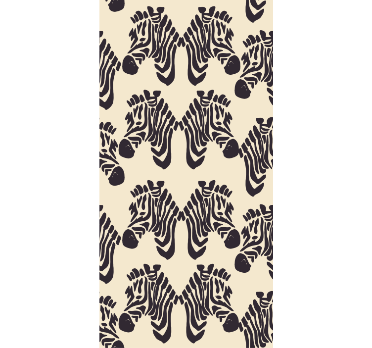 斑马墙纸 斑马图案设计 - TenStickers