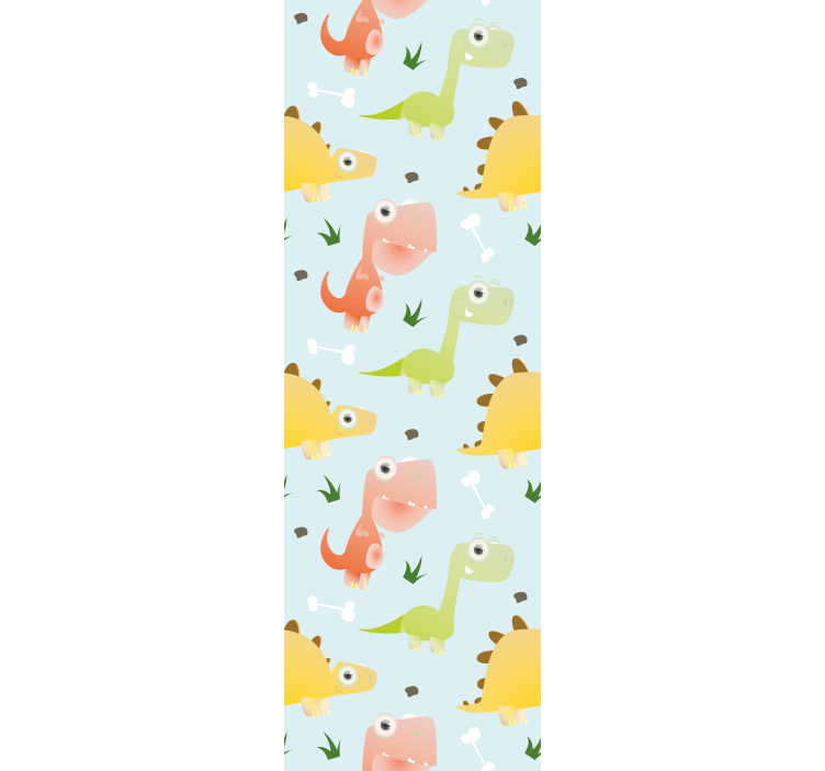 墙纸恐龙 有趣的恐龙图案 - TenStickers