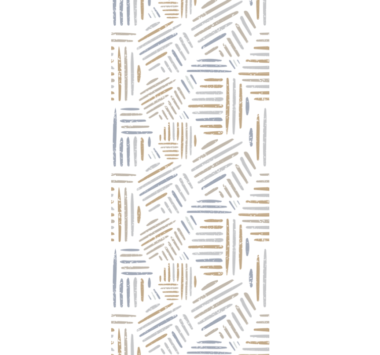 几何墙纸 抽象的线性模式 - TenStickers