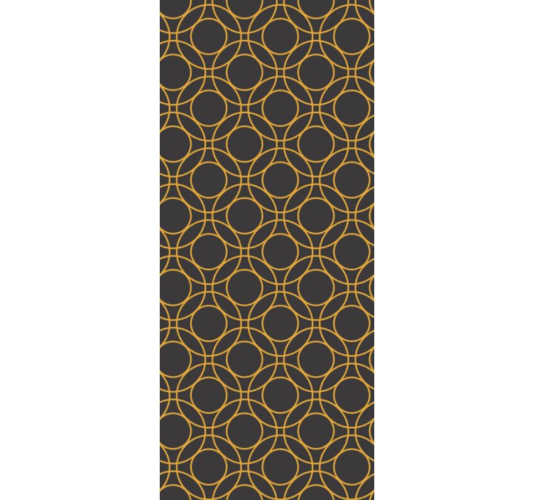 浴室墙纸圆形图案设计 - TenStickers