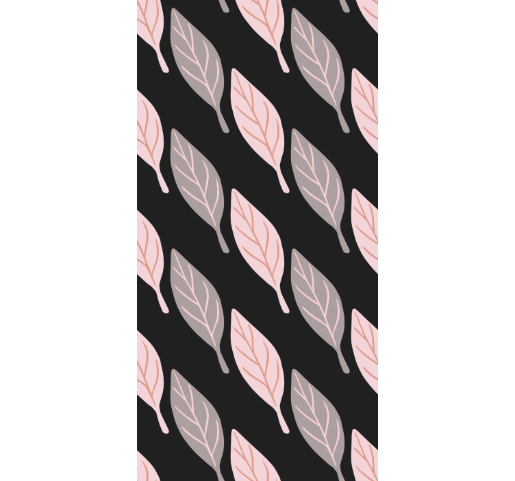 墙纸树叶 优雅的树叶图案 - TenStickers