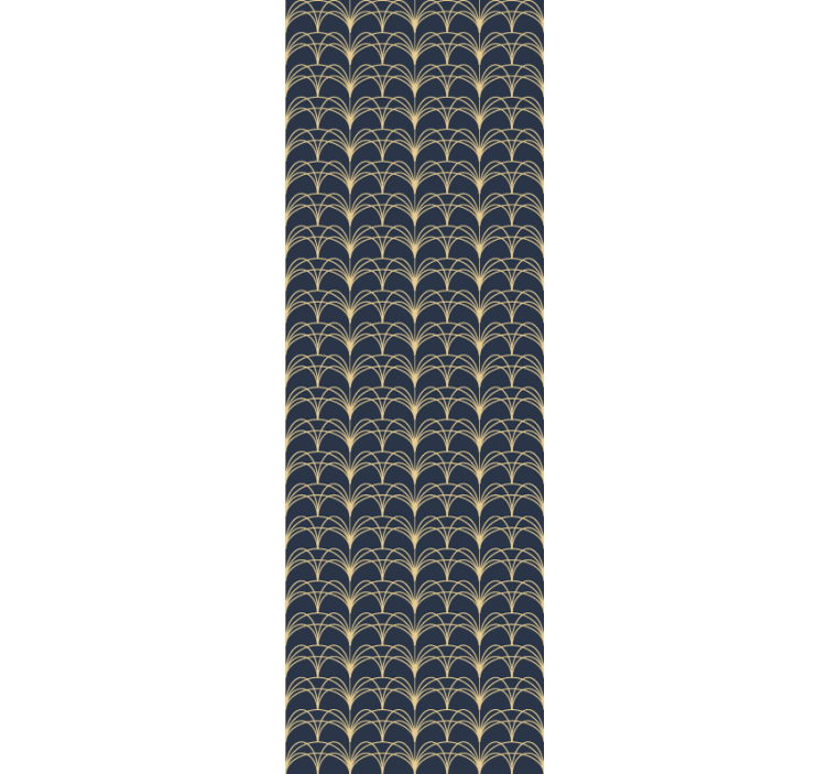 几何墙纸 装饰艺术弧线 - TenStickers