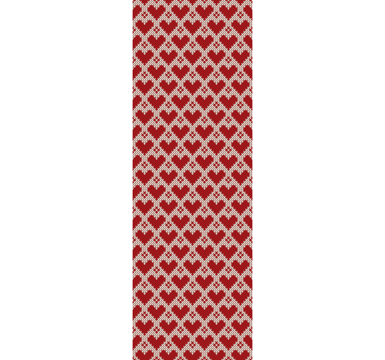 针织毛衣心形图案壁纸 - TenStickers