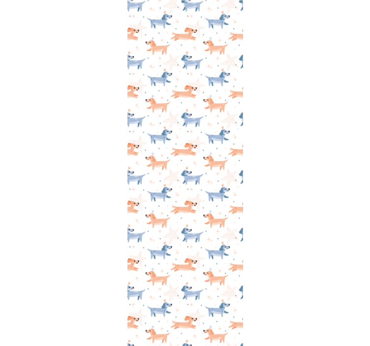 儿童壁纸 顽皮的小狗主题 - TenStickers