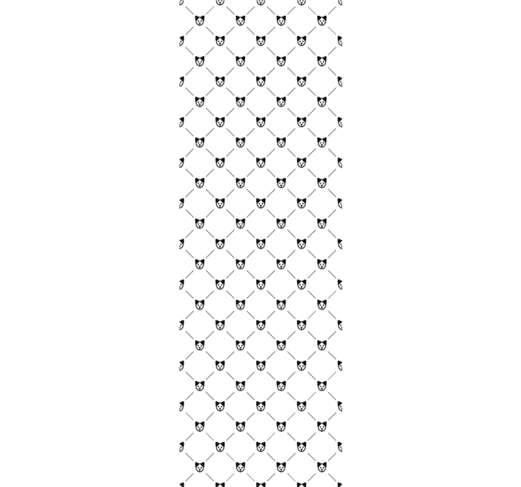 墙纸猫 猫的轮廓图案 - TenStickers