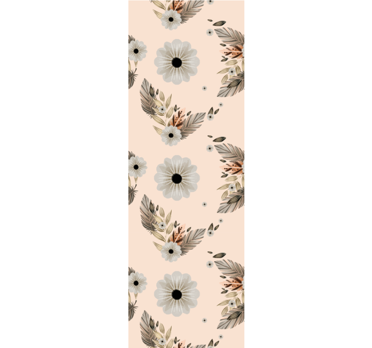 墙纸花卉花卉与叶子组合 - TenStickers