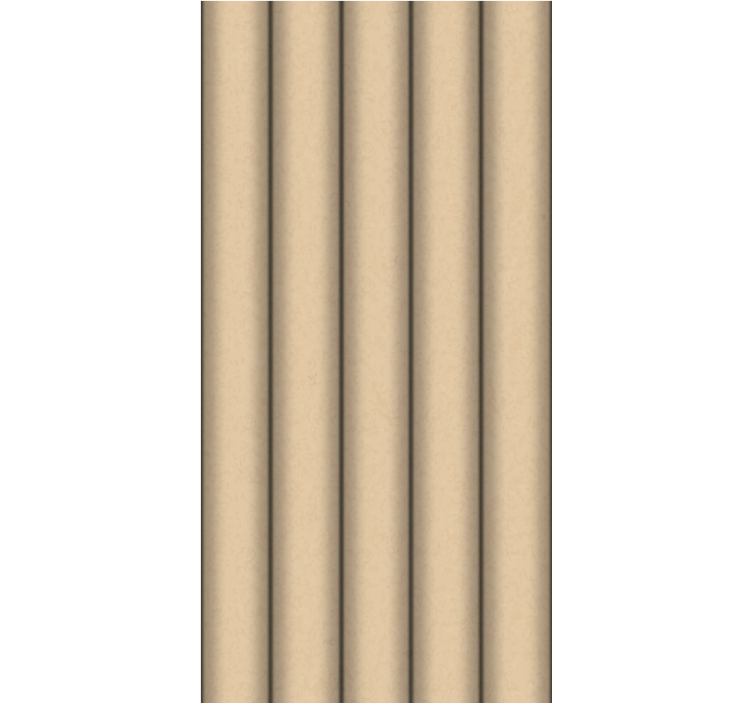 棕色管简约花纹壁纸 - TenStickers