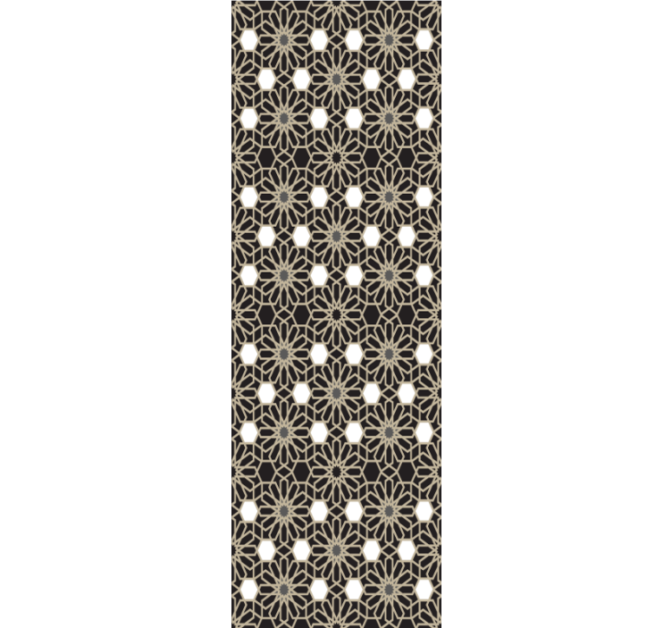 墙纸瓷砖呈现几何花卉主题 - TenStickers