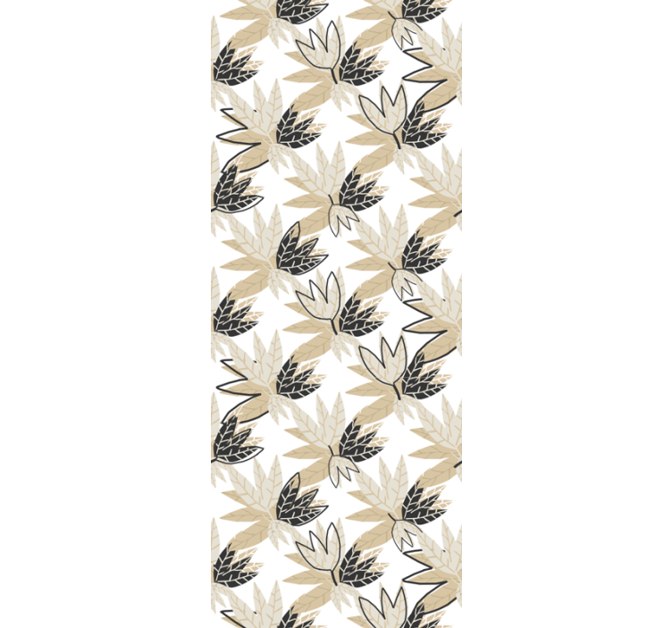 墙纸树叶与郁郁葱葱的植物设计 - TenStickers