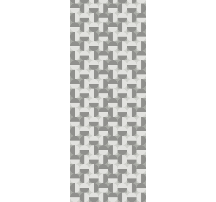 北欧风格灰色圆圈纹壁纸 - TenStickers