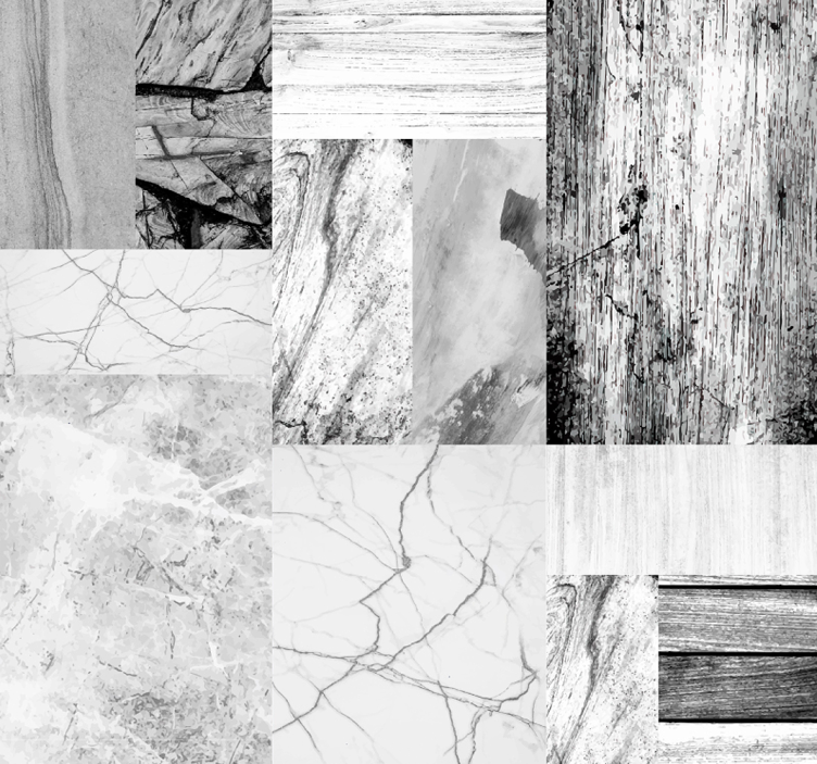 客厅装饰墙纸 现代大理石纹理空间 - TenStickers