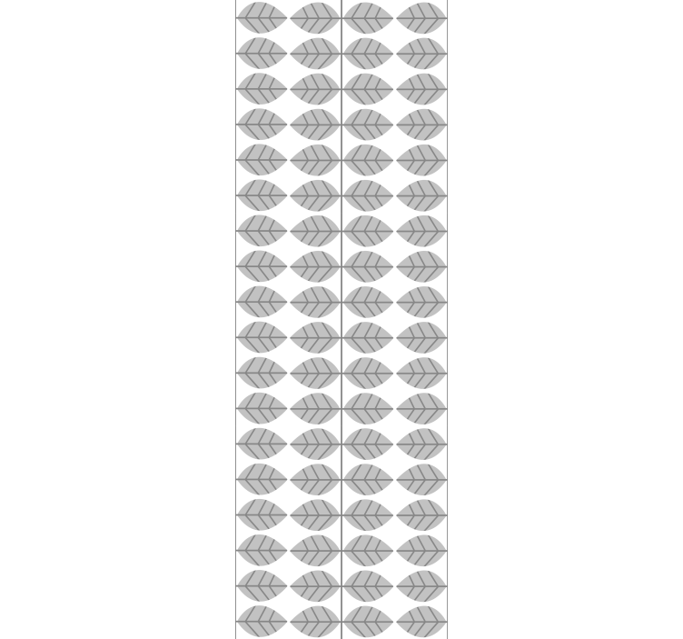 墙纸餐厅优雅的叶子组合 - TenStickers