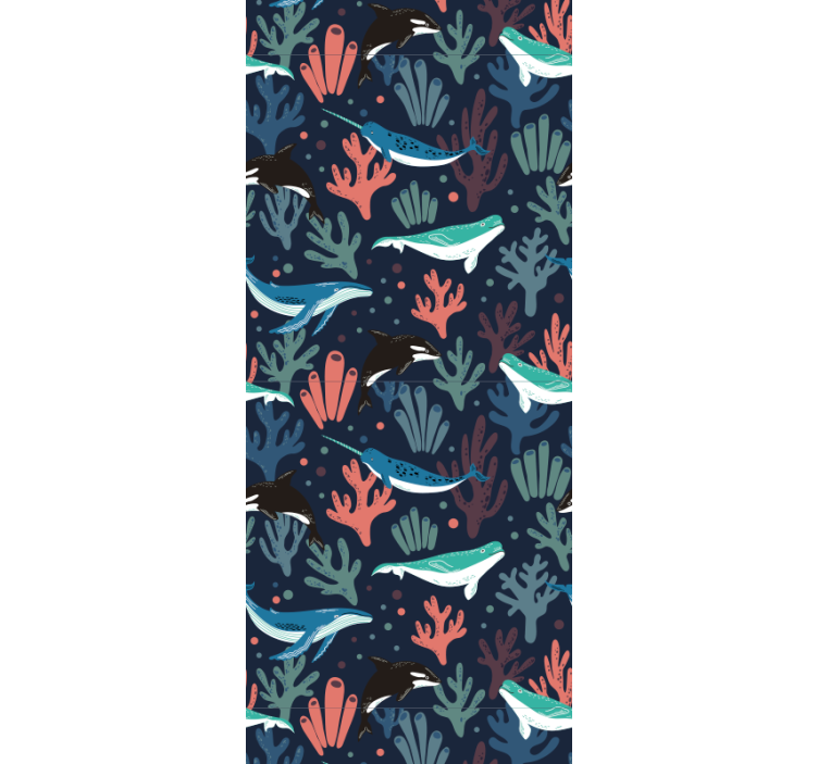 墙纸鱼水下场景 - TenStickers