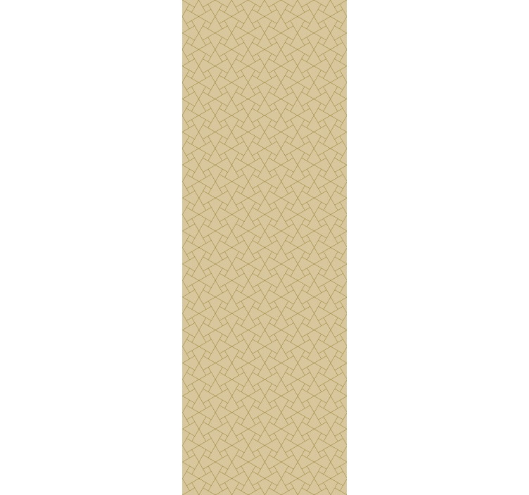 几何墙纸交错线条图案 - TenStickers