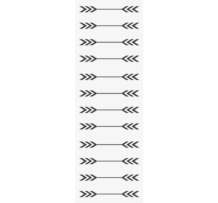 定制墙纸适合极简风格的箭头图案 - TenStickers