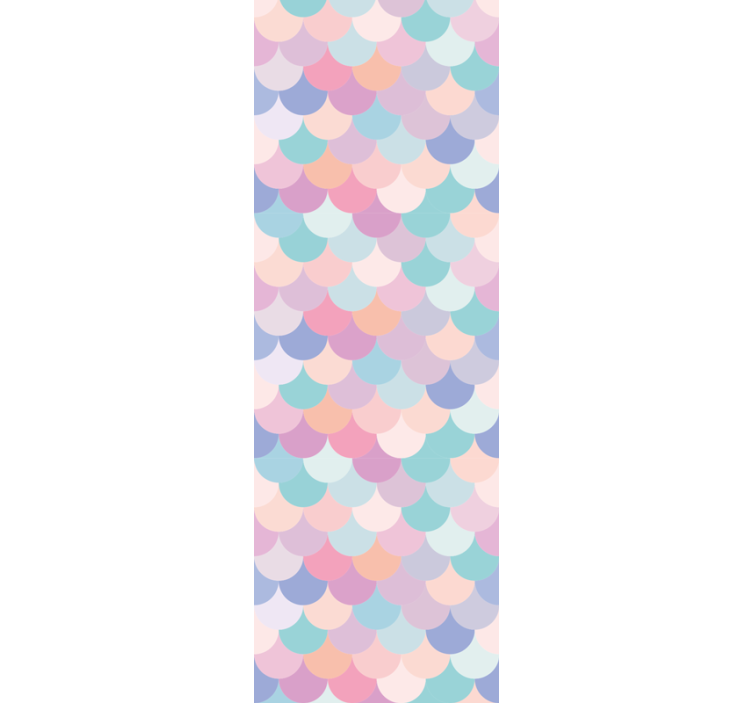 动物壁纸呈现柔和色调的鳞片 - TenStickers