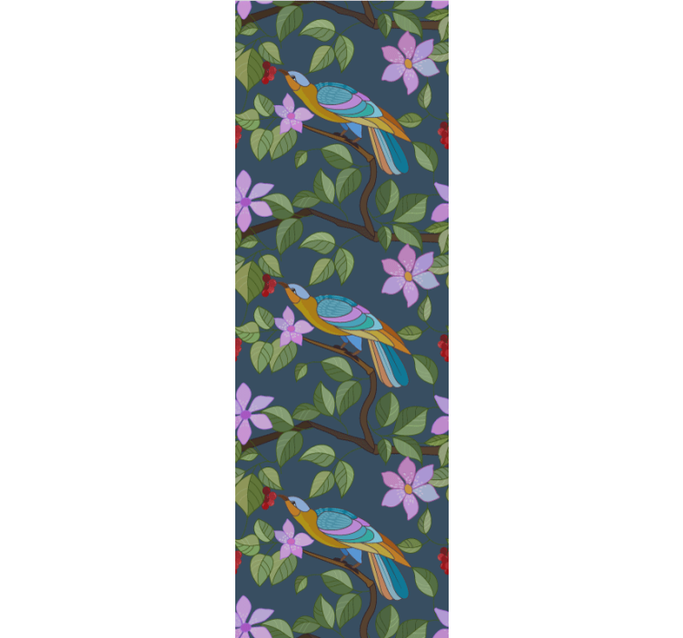 墙纸鸟类色彩缤纷的热带设计 - TenStickers