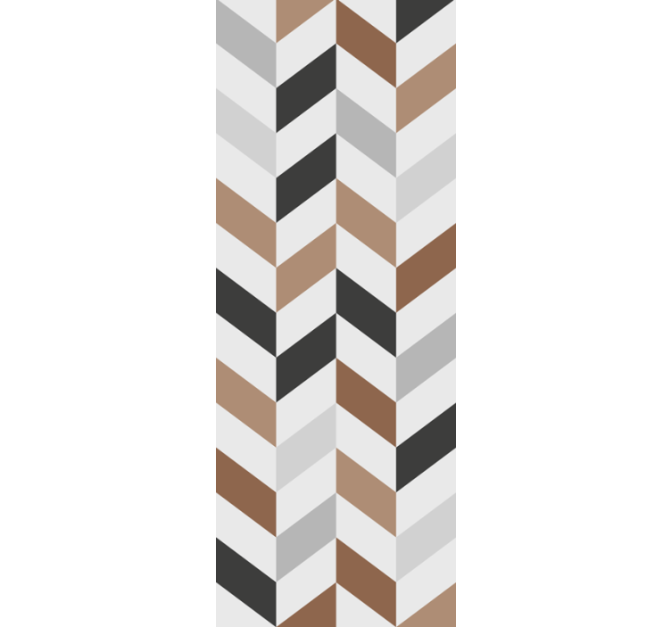 少女房卧室壁纸抽象人字形图案 - TenStickers