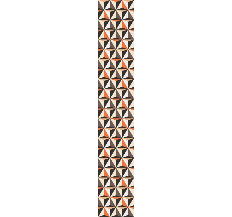 客厅装饰墙纸几何三角形排列 - TenStickers