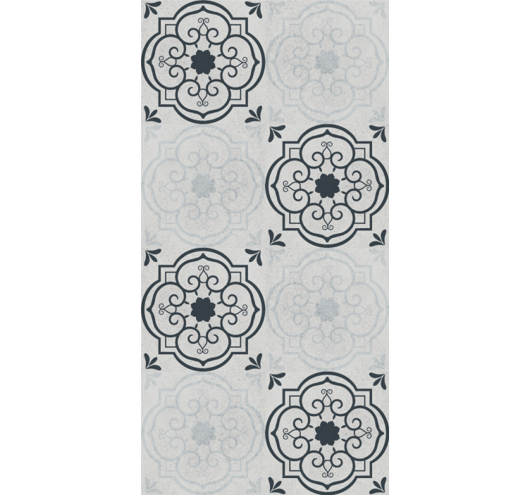 建筑墙纸优雅灰色瓷砖 - TenStickers