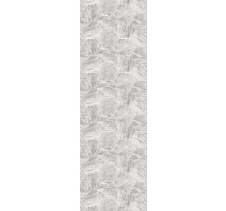 墙纸大理石六边形瓷砖图案 - TenStickers