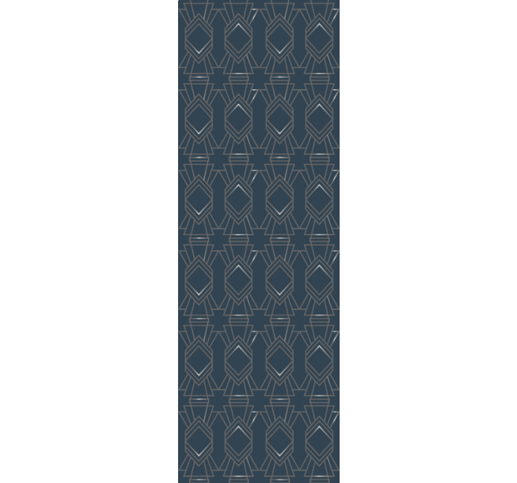 墙纸经典艺术装饰菱形图案 - TenStickers