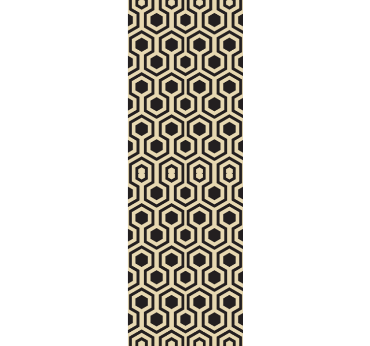 大都会风格的六边形设计壁纸 - TenStickers