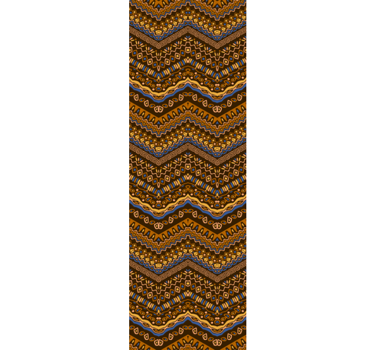 艺术墙纸几何波纹图案 - TenStickers