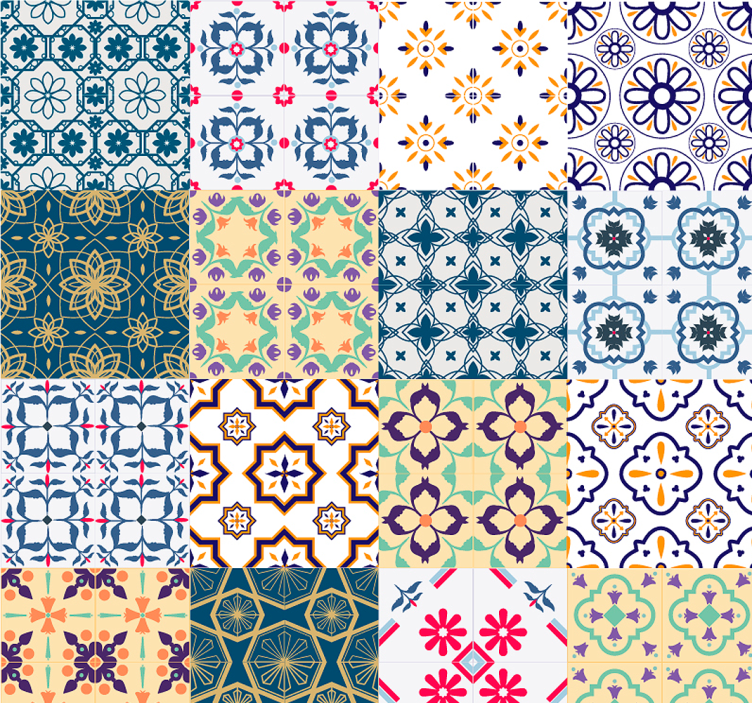 聚宝盆复古壁纸 - TenStickers