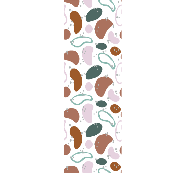 不规则抽象形状图案壁纸 - TenStickers