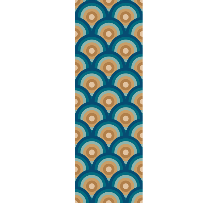 60 年代圈子复古壁纸 - TenStickers