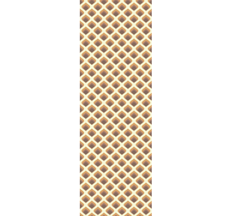 60 年代花瓣复古壁纸 - TenStickers