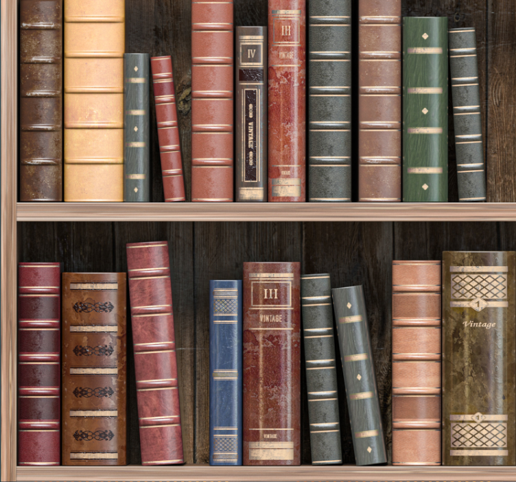 办公室墙纸 图书馆书籍 - TenStickers