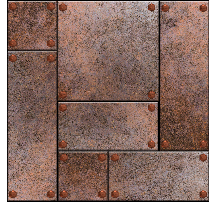 少女房卧室壁纸 金属板 - TenStickers