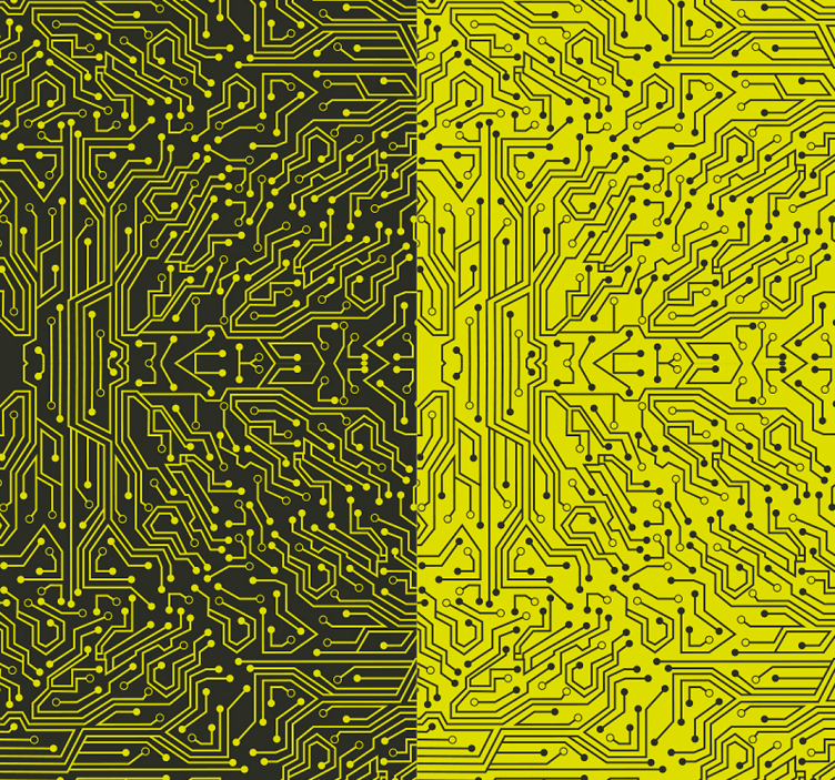 墙纸抽象 电路复杂性 - TenStickers