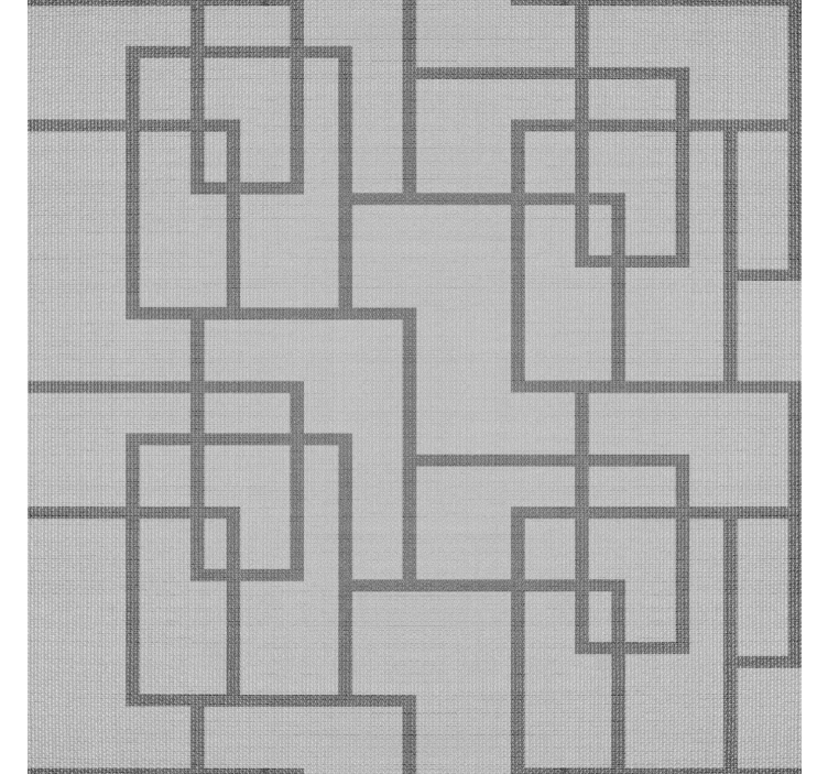 时尚墙纸 灰色几何线条 - TenStickers